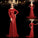 Long Sleeves Scoop Sequin Sheath/Column Long Sequins Dresses