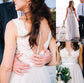 Train A-Line/Princess Sweep/Brush Scoop Sleeveless Lace Tulle Wedding Dresses