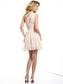 Sleeveless One-Shoulder Short Pleats A-Line/Princess Chiffon Homecoming Dresses