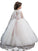 Sleeveless Beading Ball Jewel Floor-Length Gown Tulle Flower Girl Dresses