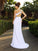 One-Shoulder Long A-Line/Princess Beading Sleeveless Chiffon Wedding Dresses