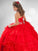 Sequin Organza Long Gown Halter Ball Sleeveless Rhinestone Flower Girl Dresses