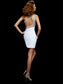 Short One-Shoulder Sleeveless A-Line/Princess Sequin Chiffon Homecoming Dresses