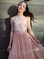 A-Line/Princess Sleeveless Lace Halter Chiffon Floor-Length Junior/Girls Bridesmaid Dresses