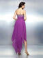 A-Line/Princess Strapless Beading Sleeveless Selah High Low Chiffon Cocktail Dresses Homecoming Dresses
