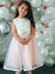 A-Line/Princess Sleeveless Bowknot Organza Scoop Tea-Length Flower Girl Dresses