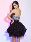 Laci A-Line/Princess Homecoming Dresses Sweetheart Sleeveless Lace Short Lace