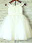 Scoop Sleeveless Sash/Ribbon/Belt Knee-Length Tulle A-line/Princess Flower Girl Dresses