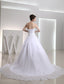 Ball Satin Gown Beading Sleeveless Strapless Applique Wedding Dresses