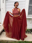 Sleeveless Beading Floor-Length A-Line/Princess Tulle Halter Two Piece Dresses