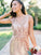 Floor-Length Ruffles V-neck Sequins A-Line/Princess Sleeveless Bridesmaid Dresses