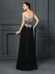 Sweetheart Sleeveless Applique A-Line/Princess Long Chiffon Dresses