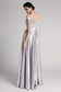 Sash Sleeveless Sheath/Column Elastic Off-the-Shoulder Long Woven Satin Dresses