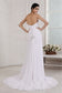 Sheath/Column Strapless Beading Applique Long Pleats Sleeveless Chiffon Wedding Dresses
