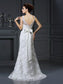 Long Sleeveless Sweetheart Trumpet/Mermaid Applique Lace Wedding Dresses