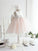 Jewel Ball Gown Bowknot Sleeveless Tea-Length Organza Dresses