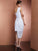 One-Shoulder Sleeveless Pleats Short Beading Sheath/Column Chiffon Homecoming Dresses