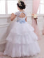 Ball Sash/Ribbon/Belt Sleeveless Gown Floor-Length Tulle Scoop Flower Girl Dresses