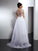 Straps Sleeveless A-Line/Princess Long Applique Lace Wedding Dresses