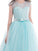 Tulle Sleeveless Floor-Length Ball Jewel Bowknot Gown Flower Girl Dresses
