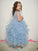 Sleeveless Ruffles A-Line/Princess Scoop Ankle-Length Organza Flower Girl Dresses