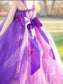 Ball Floor-Length Tulle Bowknot Straps Gown Sleeveless Flower Girl Dresses