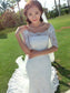 Train Trumpet/Mermaid Applique 1/2 Sleeves Square Cathedral Lace Wedding Dresses