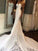 Train Sweetheart Cathedral Sleeveless Applique Trumpet/Mermaid Lace Wedding Dresses