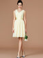 Sash/Ribbon/Belt A-Line/Princess Sleeveless V-neck Short/Mini Chiffon Bridesmaid Dresses