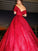 Ball Off-the-Shoulder Sleeveless Gown Satin Ruffles Floor-Length Dresses