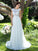 A-Line/Princess Sleeveless Applique Scoop Long Chiffon Dresses