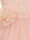 Tulle Sash/Ribbon/Belt Sleeveless A-line/Princess Scoop Ankle-Length Flower Girl Dresses