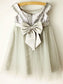 Tulle Bowknot Sleeveless Bateau Knee-Length A-Line/Princess Flower Girl Dresses