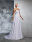 Beading A-Line/Princess Long Sleeveless Sweetheart Chiffon Wedding Dresses