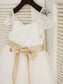 Sleeveless Scoop Gown Sash/Ribbon/Belt Ball Long Tulle Dresses