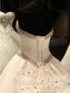Train Sequin Sleeveless Sweetheart Gown Ball Applique Cathedral Tulle Wedding Dresses