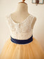 Scoop Lace Floor-Length Sleeveless Tulle A-Line/Princess Flower Girl Dresses