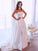 Sleeveless Satin Sweep/Brush A-Line/Princess Strapless Ruffles Train Wedding Dresses