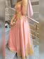 Applique Long Sleeves Floor-Length A-Line/Princess Scoop Tulle Muslim Dresses