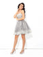 A-Line/Princess Sweetheart Lace Sleeveless Short Tulle Cocktail Josephine Dresses Homecoming Dresses