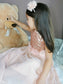 A-Line/Princess Scoop Sleeveless Floor-Length Chiffon Sequin Flower Girl Dresses