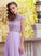 Scoop Floor-Length Sleeves A-Line/Princess Short Beading Chiffon Dresses