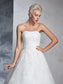 Gown Sleeveless Lace Strapless Long Ball Lace Wedding Dresses