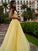 Applique Tulle Floor-Length V-neck Sleeveless A-Line/Princess Two Piece Dresses