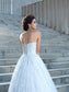 Lace Long Ball Gown Sleeveless Sweetheart Lace Wedding Dresses