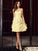 Sweetheart Sleeveless Short Ruched A-Line/Princess Chiffon Bridesmaid Dresses