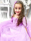 Sweep/Brush Tulle Sleeves 1/2 Lace Train Gown Ball Off-the-Shoulder Flower Girl Dresses