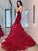 Organza Court One-Shoulder Layers Trumpet/Mermaid Train Sleeveless Dresses