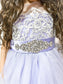 A-Line/Princess Tulle Knee-Length Lace Scoop Sleeveless Flower Girl Dresses