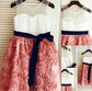 Lace Tea-Length A-line/Princess Sleeveless Hand-made Scoop Flower Flower Girl Dresses